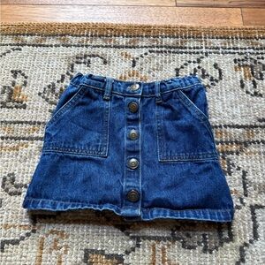 Maisonette Denim Button-Front skirt size 4T